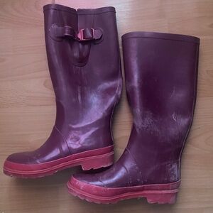 Marc Jacobs Deep Burgundy Rain Boots